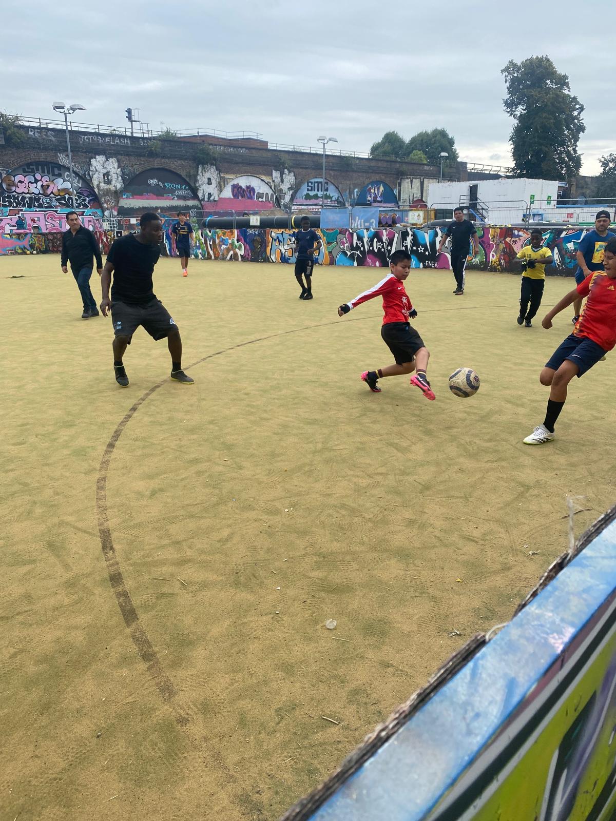 Football Academy working hard