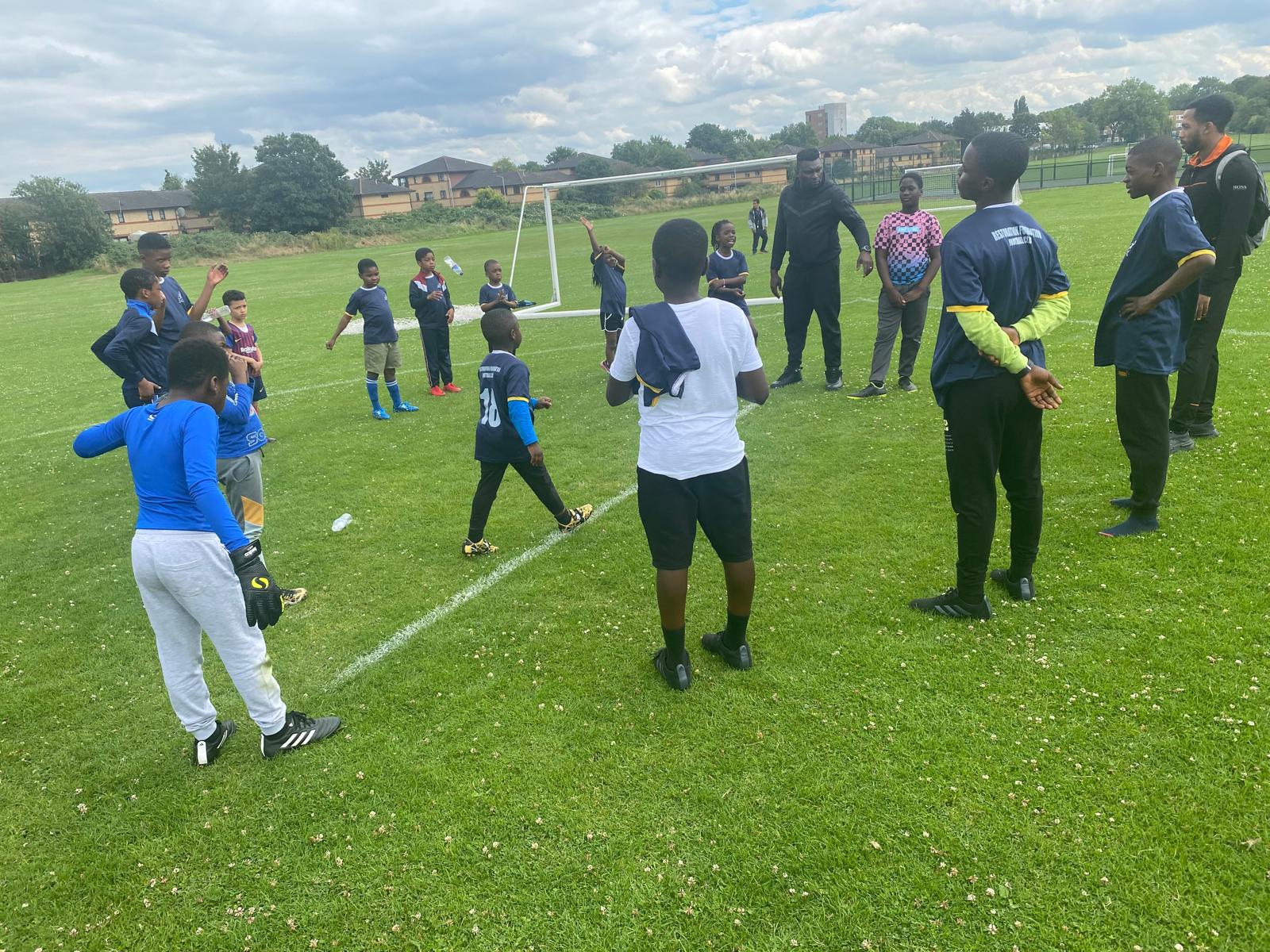 Football Academy working hard and showing there talent