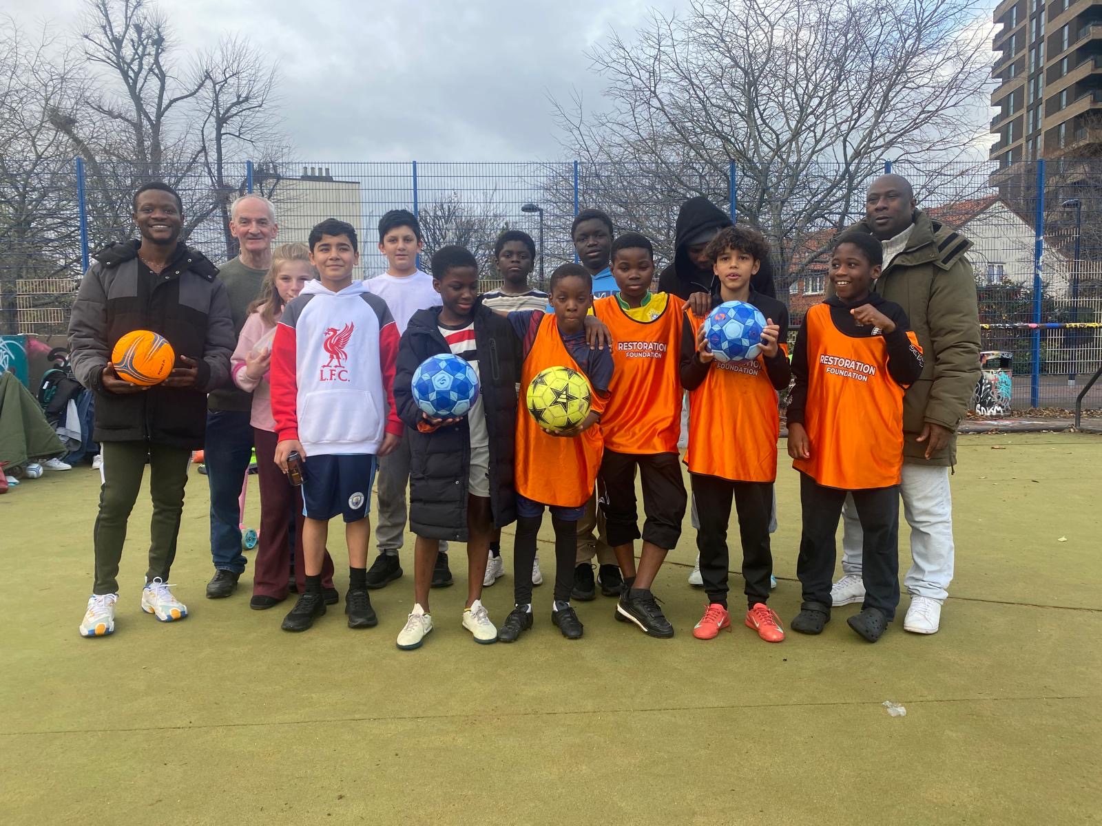 Football Academy working hard